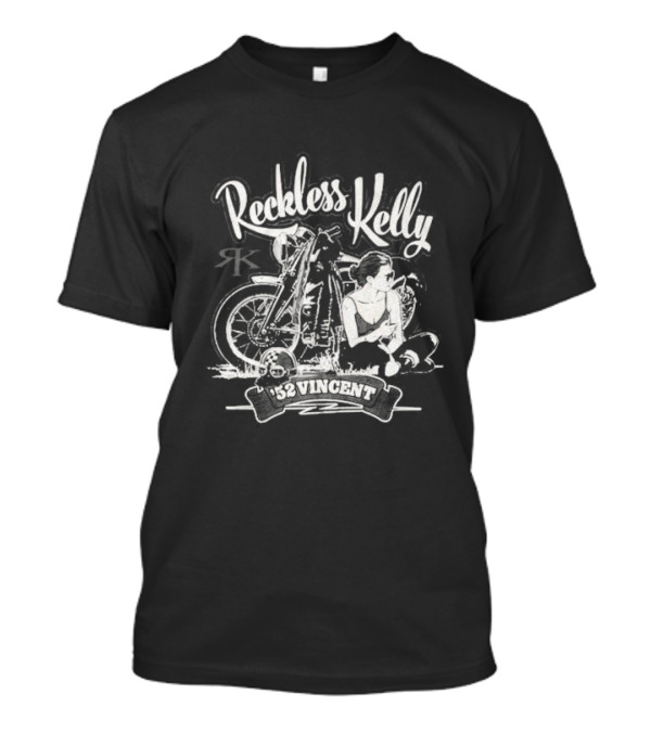 Reckless Kelly Motorcycle Texas Hunks Adventure 52 Vincent T-Shirt