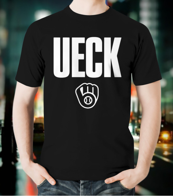 Milwaukee Brewers MLB Thank You UECK Baseball Glove Tribute T-Shirt