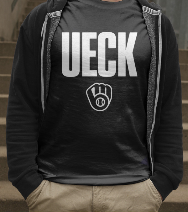 Milwaukee Brewers MLB Thank You UECK Baseball Glove Tribute T-Shirt