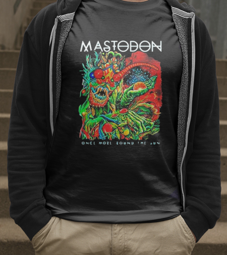 Mastodon Once More Round The Sun Psychedelic Artwork T-Shirt