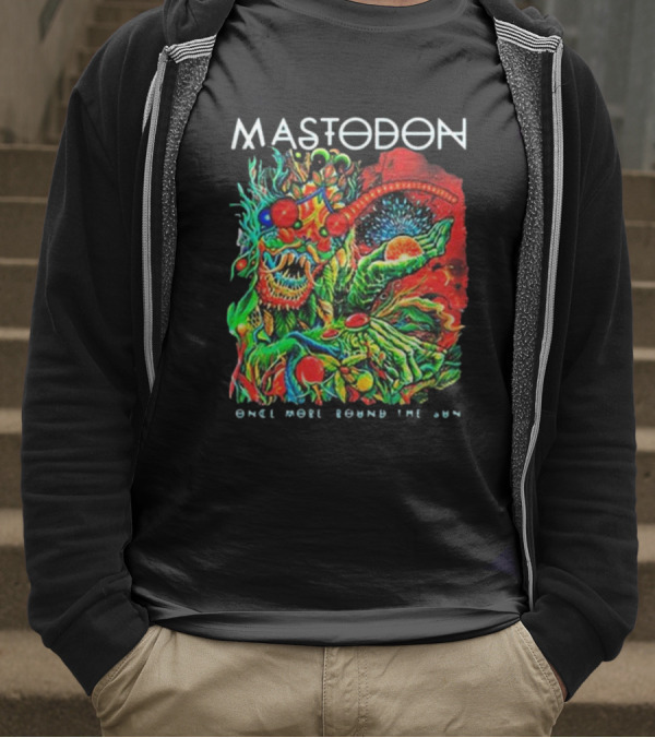 Mastodon Once More Round The Sun Psychedelic Artwork T-Shirt