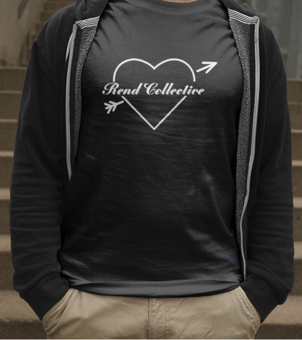 Rend Collective Heart Arrow Valentine Design T-Shirt