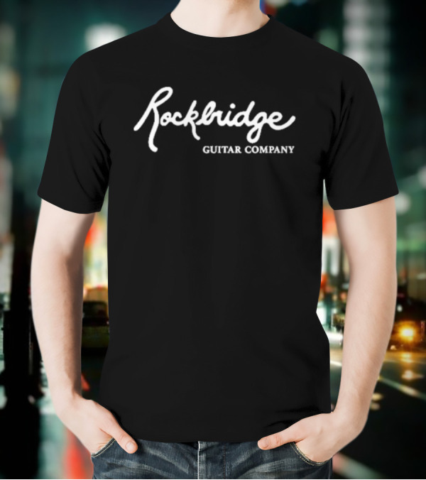 Rockbridge Guitar Company Classic Script Branding T-Shirt