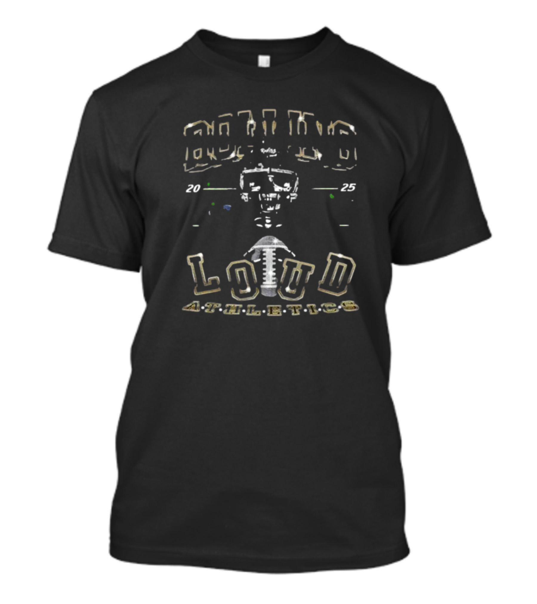 Rolling Loud Athletics 2025 Skull Motif T-Shirt