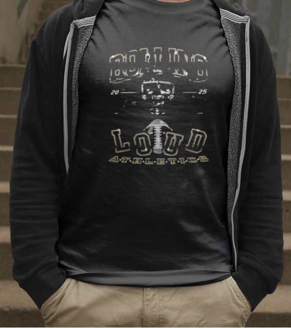 Rolling Loud Athletics 2025 Skull Motif T-Shirt