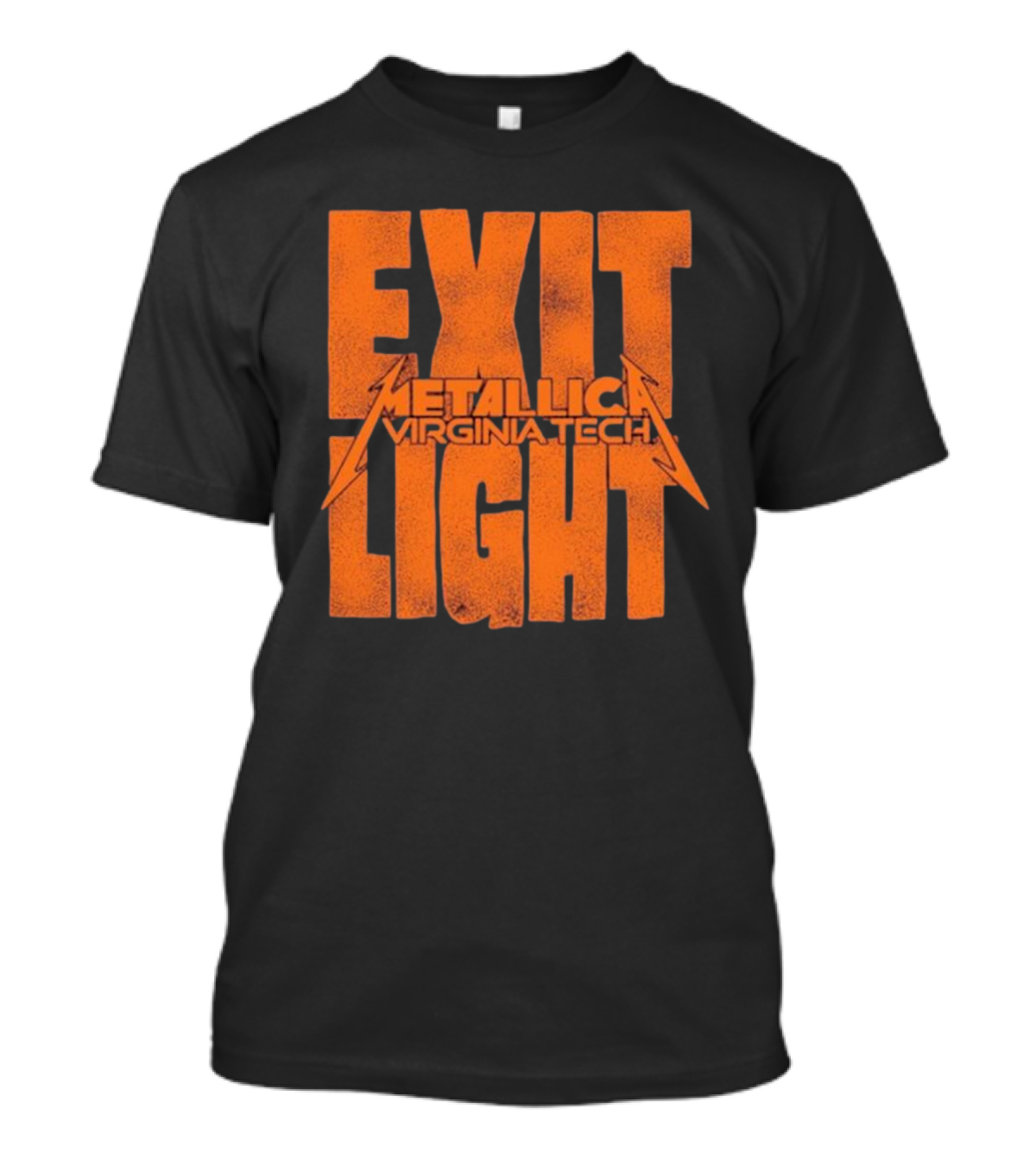 EXIT LIGHT METALLICA VIRGINIA TECH RETRO BRAND MAROON HOKIES T-Shirt