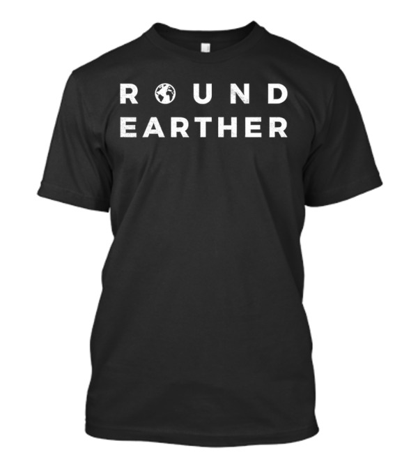 Round Earther Text Vintage Style T-Shirt