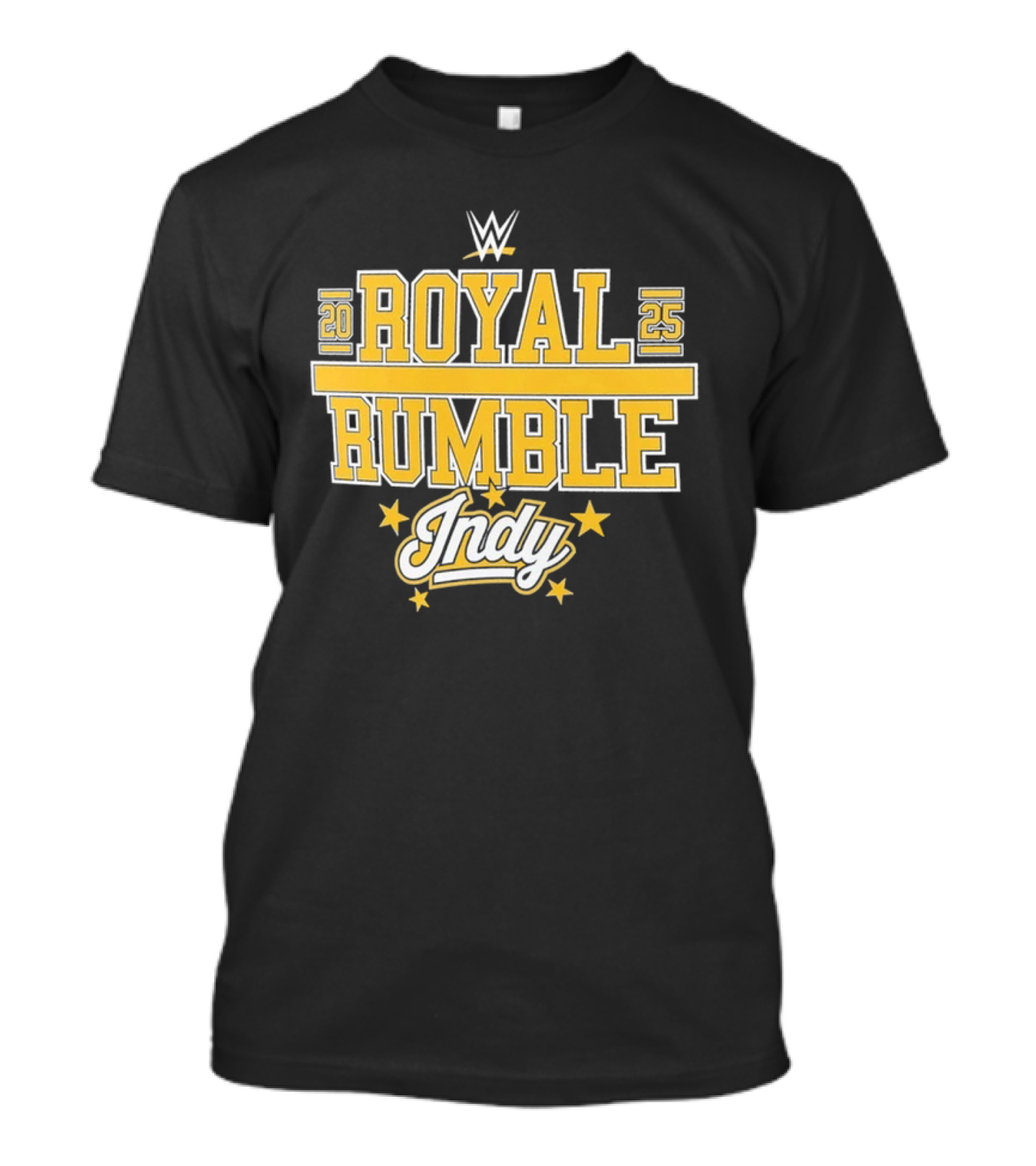 WWE Royal Rumble 2025 Indy Gold Stars T-Shirt