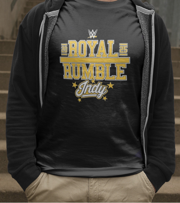 WWE Royal Rumble 2025 Indy Gold Stars T-Shirt
