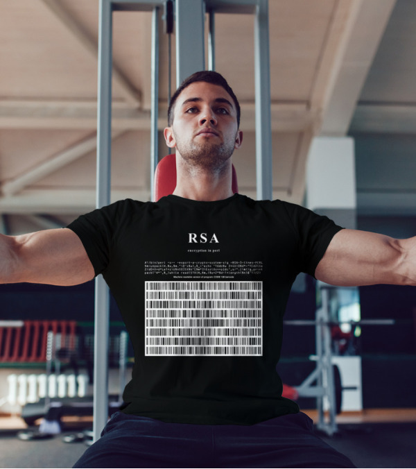 RSA Warning This Is A Munition Encryption Export Controlled Barcode Style T-Shirt