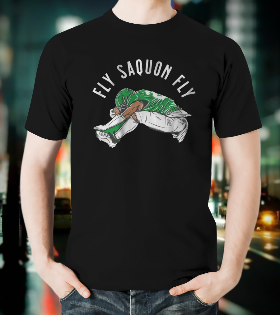 Fly Saquon Fly Philadelphia Eagles Win Washington Commanders T-Shirt
