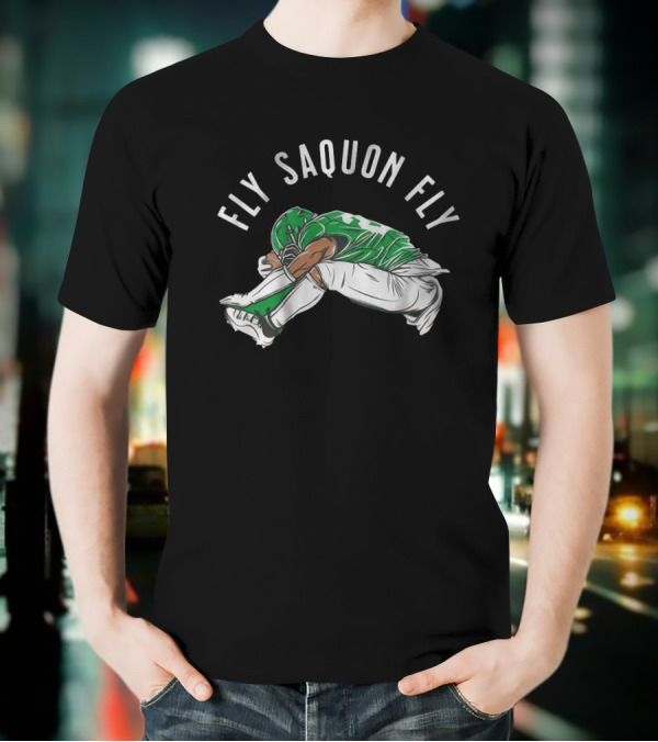 Fly Saquon Fly Philadelphia Eagles Win Washington Commanders T-Shirt