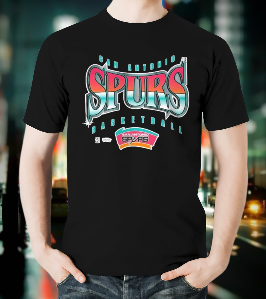 San Antonio Spurs Basketball Retro Logo Vintage Style T-Shirt