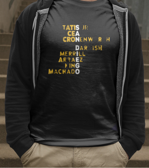 San Diego 2025 Tatis Jr Machado Darvish Merrill Arraez Cronenworth Engel黄 T-Shirt