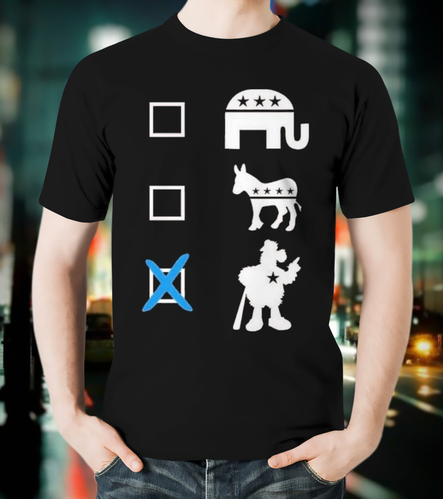 Schwarbocrat Philitical Aphiliation Elephant Donkey Duck Star Boxes T-Shirt