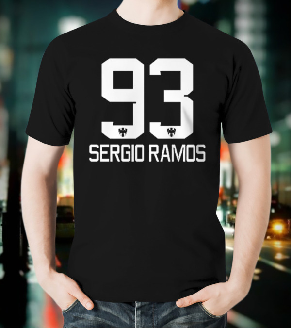 Sergio Ramos 93 Football Number Icon T-Shirt