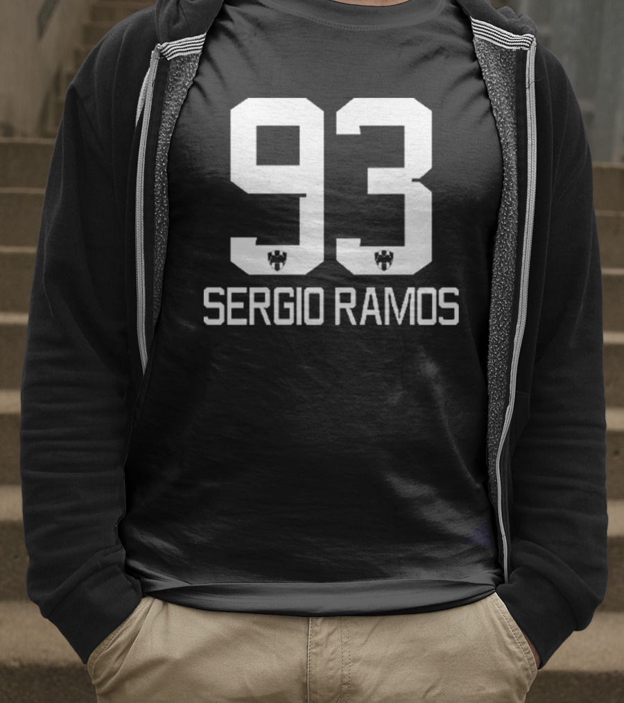 Sergio Ramos 93 Football Number Icon T-Shirt