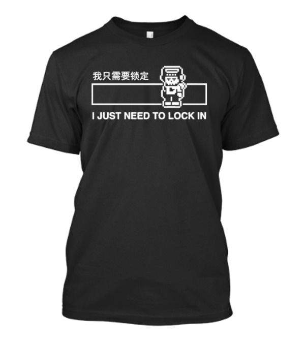 Sleepy Ghost I Just Need To Lock In T-Shirt