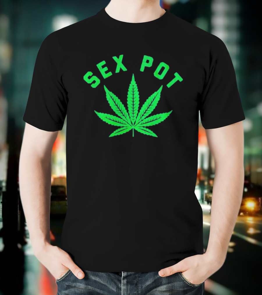 SEX POT Marijuana Leaf T-Shirt
