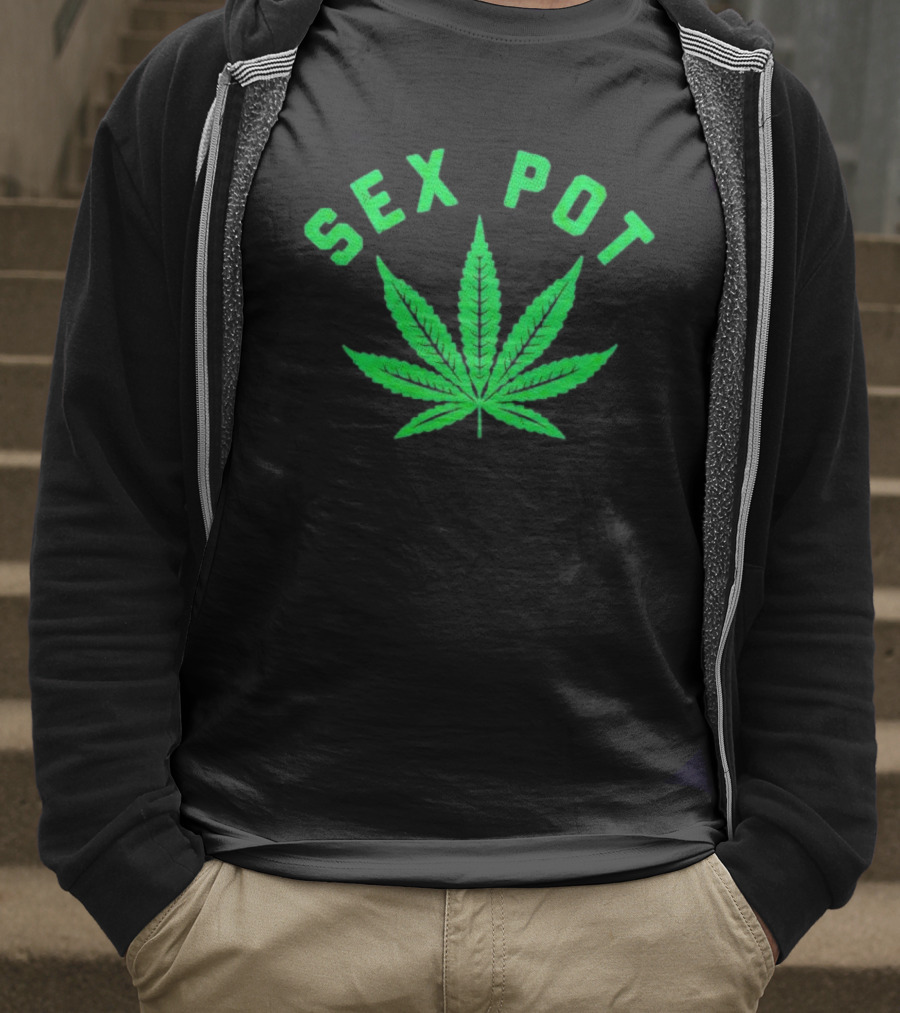 SEX POT Marijuana Leaf T-Shirt