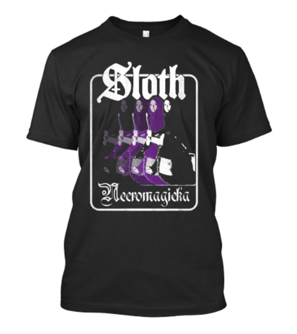 Sloth Necromagicka Gothic Cartoon Duel Swordsman Art T-Shirt