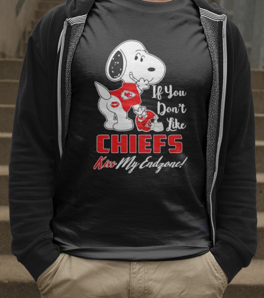 Snoopy If You Don’t Like Kansas City Chiefs Kiss My Endzone T-Shirt
