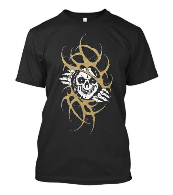 Sin X Kyle Grand Skeleton Claws Breaking Through Ribcage T-Shirt
