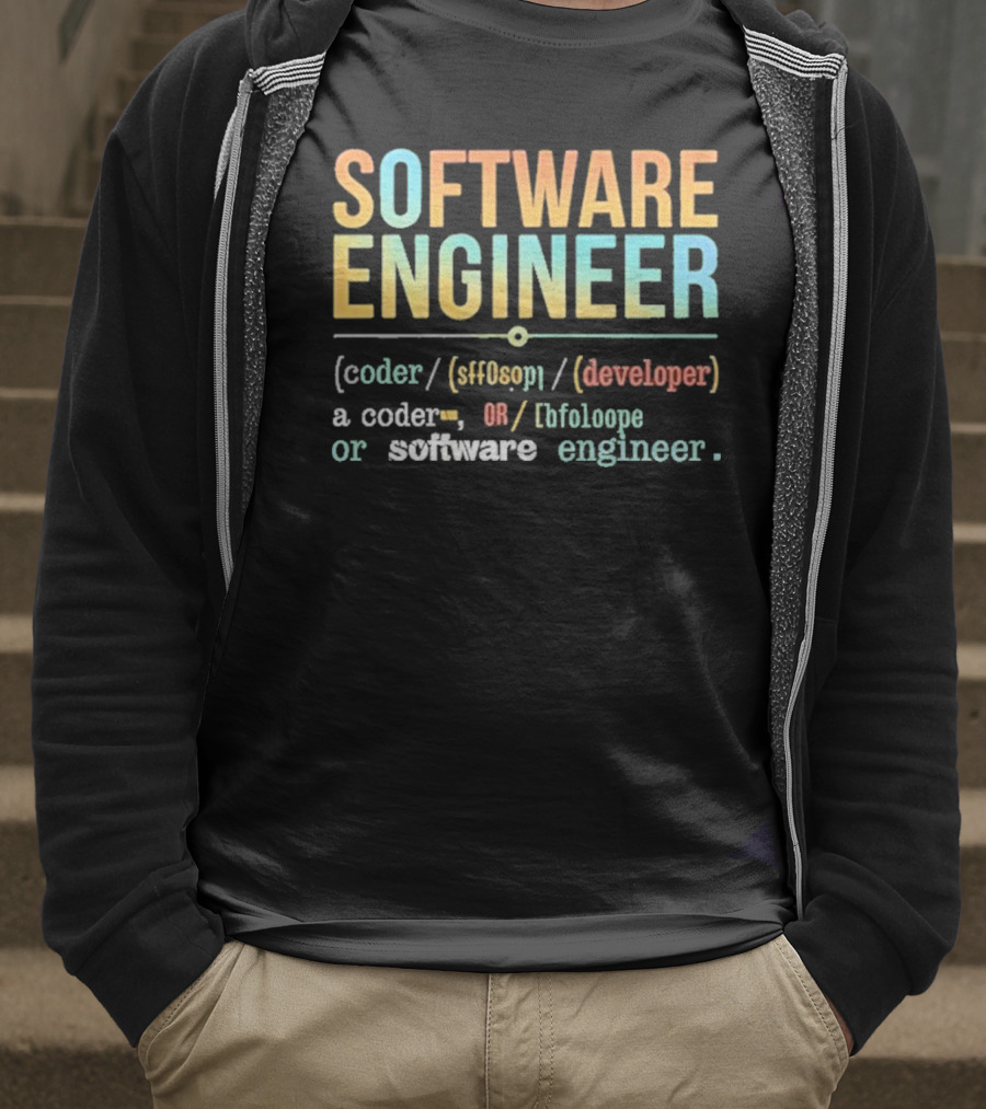 SOFTWARE ENGINEER Definition Coder Developer Lifeloop T-Shirt