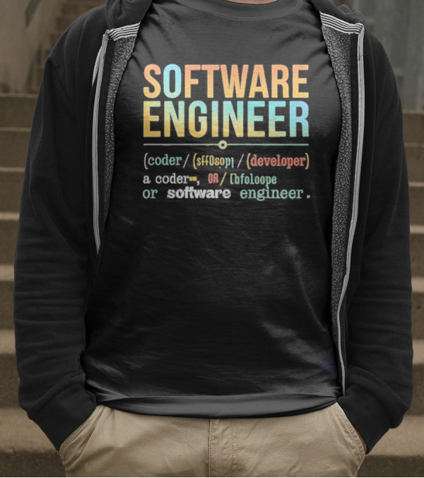 SOFTWARE ENGINEER Definition Coder Developer Lifeloop T-Shirt