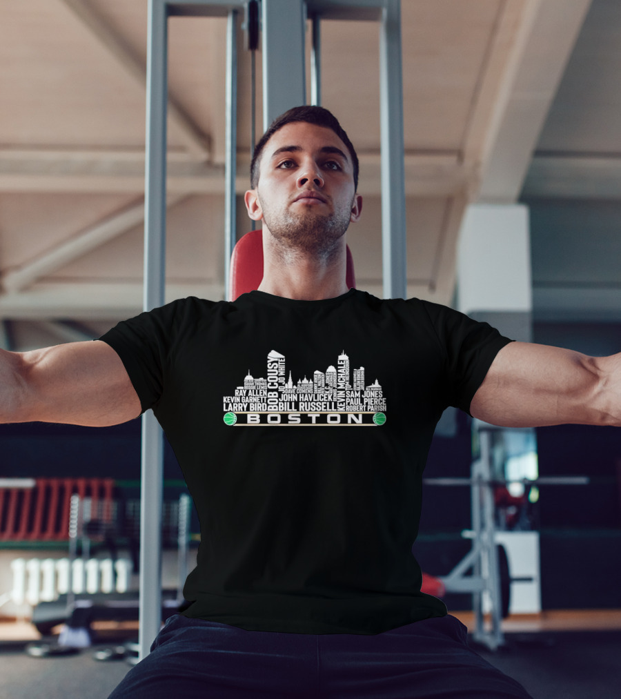 Boston Celtics Legends City Skyline T-Shirt