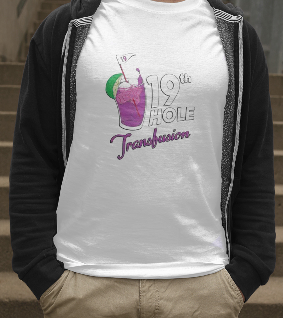 19th Hole Transfusion Golf Drink Lime Ice T-Shirt