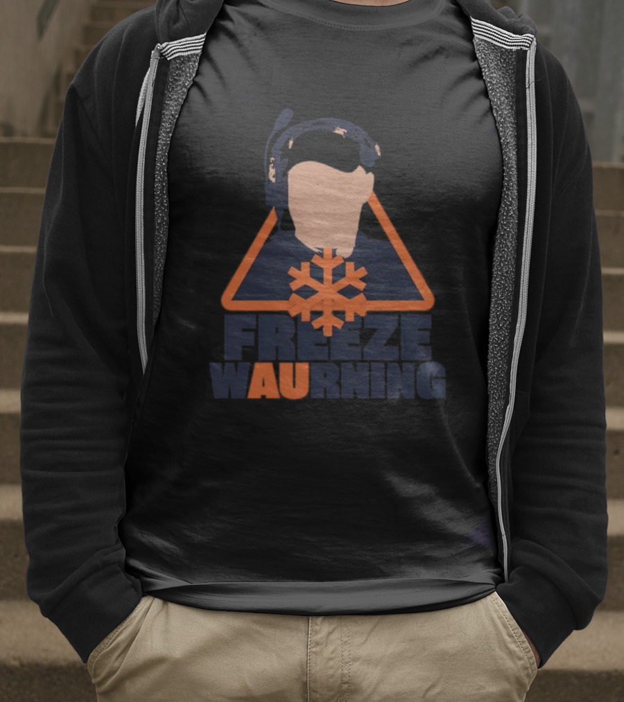 Freeze WAUrning Auburn Coaching Icon Snowflake T-Shirt