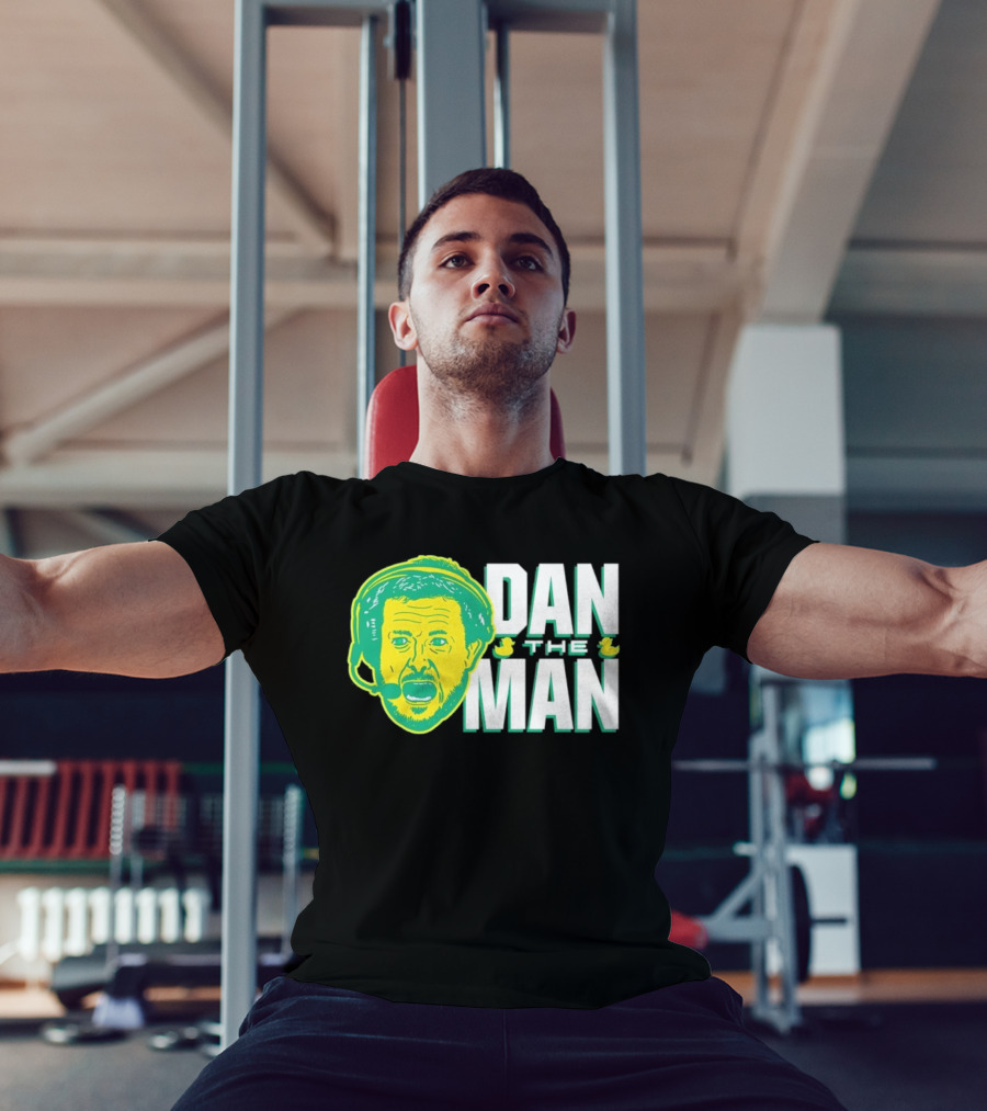 Oregon Fans Dan The Man Ducks Headset T-Shirt