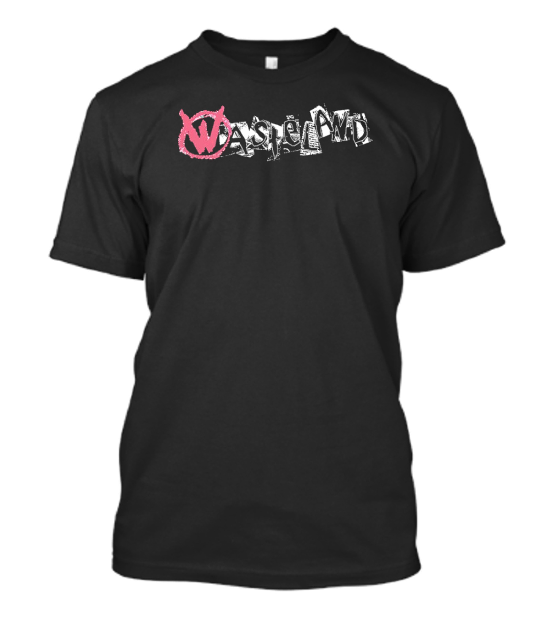 Wasteland Cut Out Grunge Pink Symbol T-Shirt