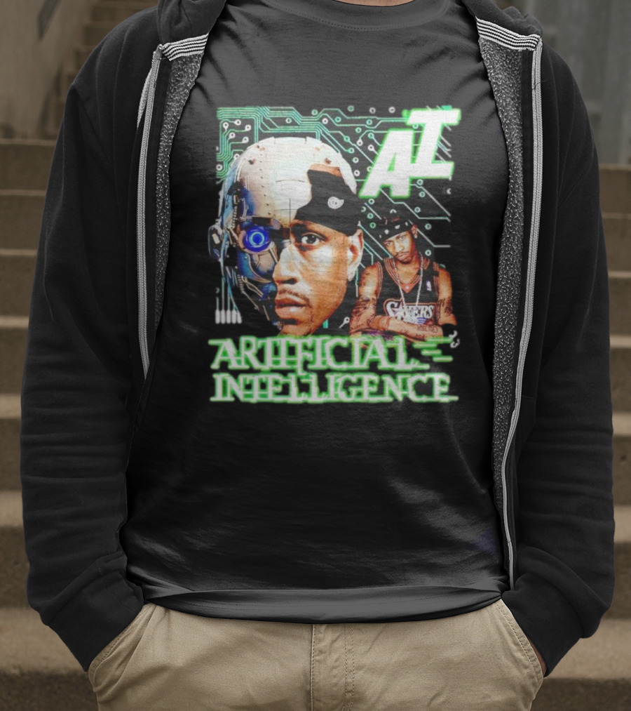AI Allen Iverson Artificial Intelligence 76ers Cybernetic Fusion T-Shirt