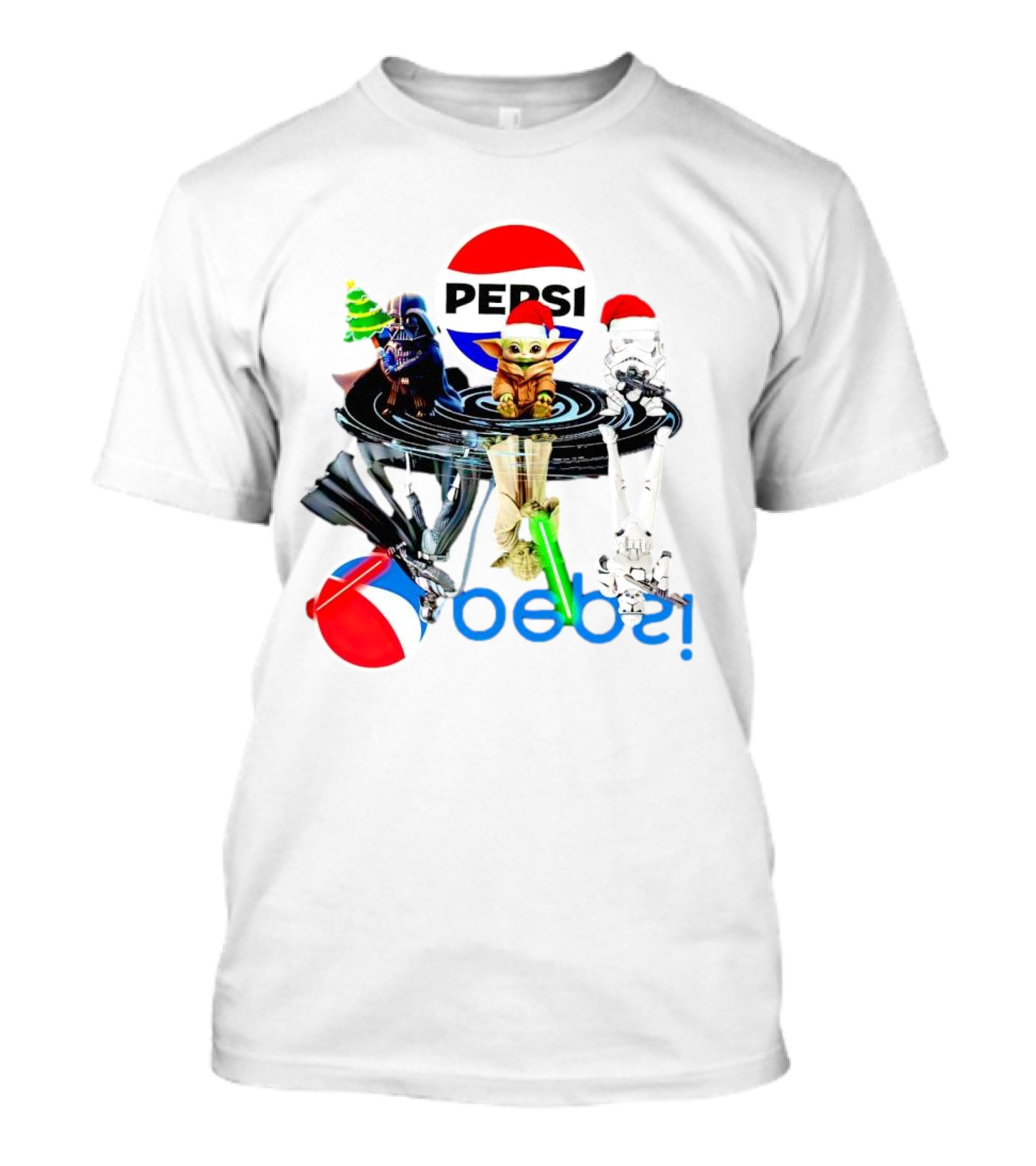 Pepsi Christmas Darth Vader Yoda Stormtrooper T-Shirt
