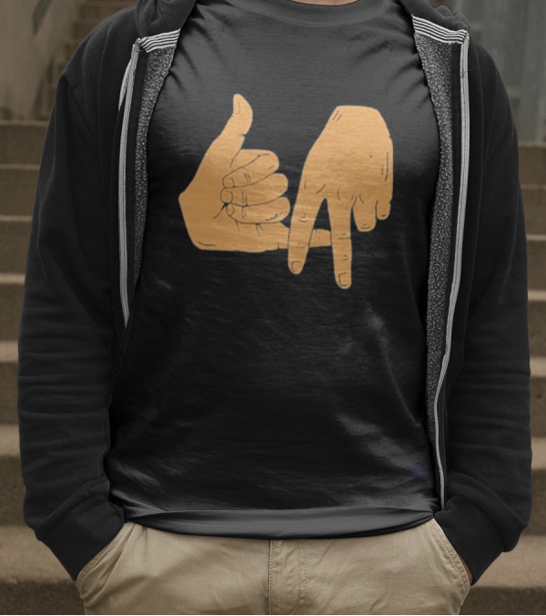 Dirty Coast Los Angeles Hand Gesture T-Shirt