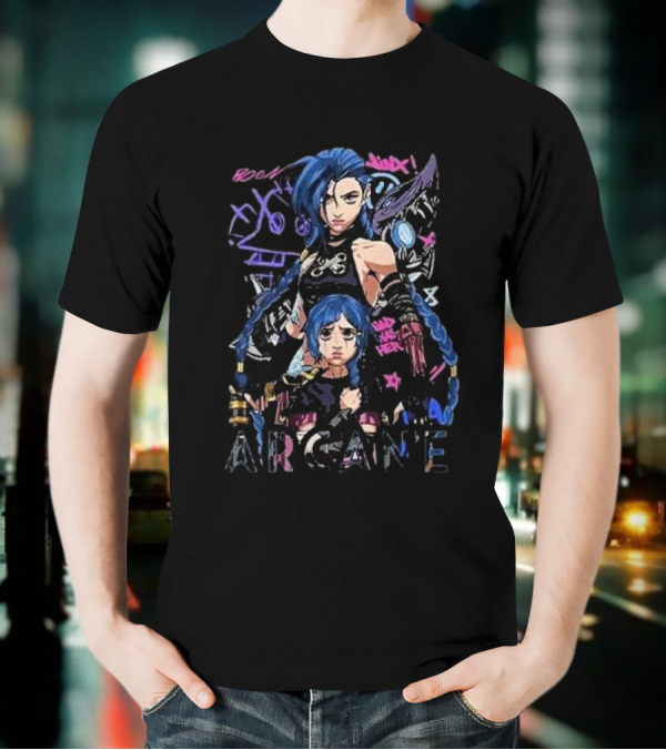 Jinx Arcane League Of Legends Roam Swagger T-Shirt