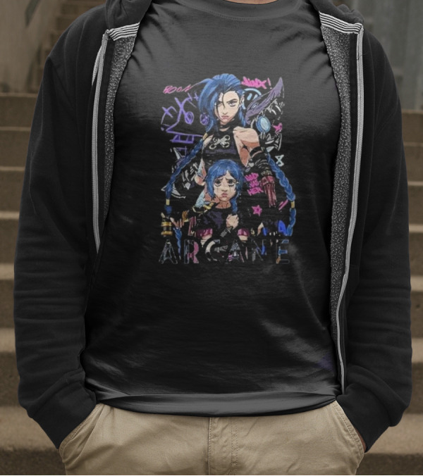 Jinx Arcane League Of Legends Roam Swagger T-Shirt