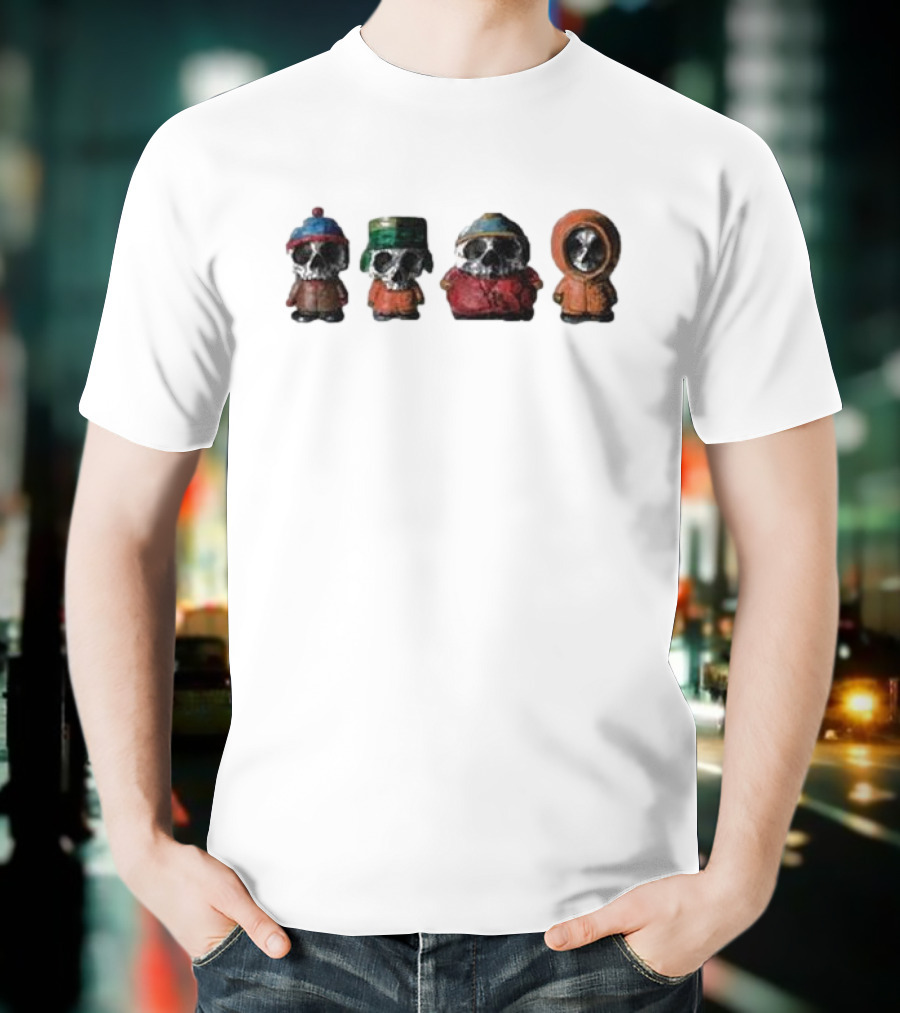 Zero Skateboards Southpark Characters Skull Horror T-Shirt
