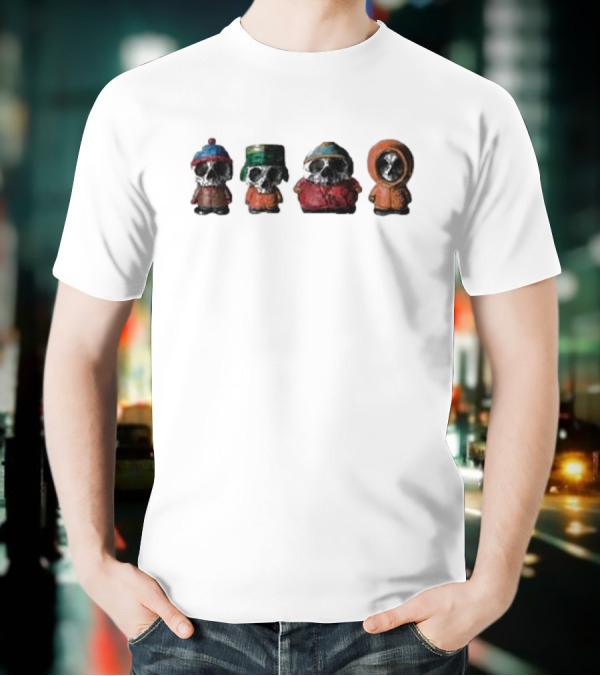 Zero Skateboards Southpark Characters Skull Horror T-Shirt