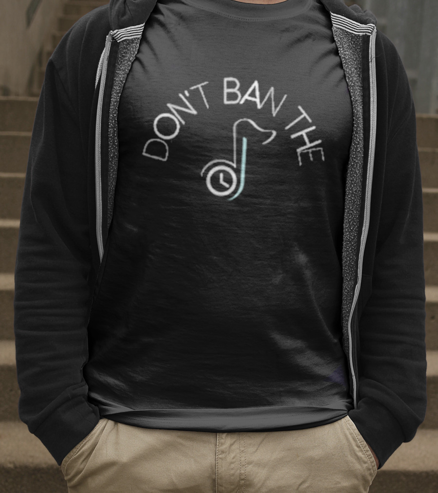 DON'T BAN THE TIKTOK CLOCK LOGO 2025 T-Shirt