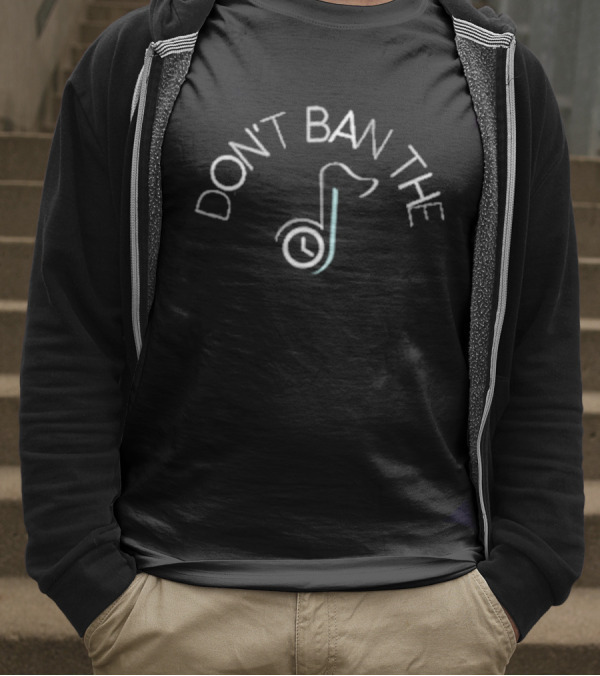DON'T BAN THE TIKTOK CLOCK LOGO 2025 T-Shirt