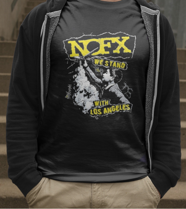 NOFX We Stand With Los Angeles Fire Relief Sebas Theriault T-Shirt