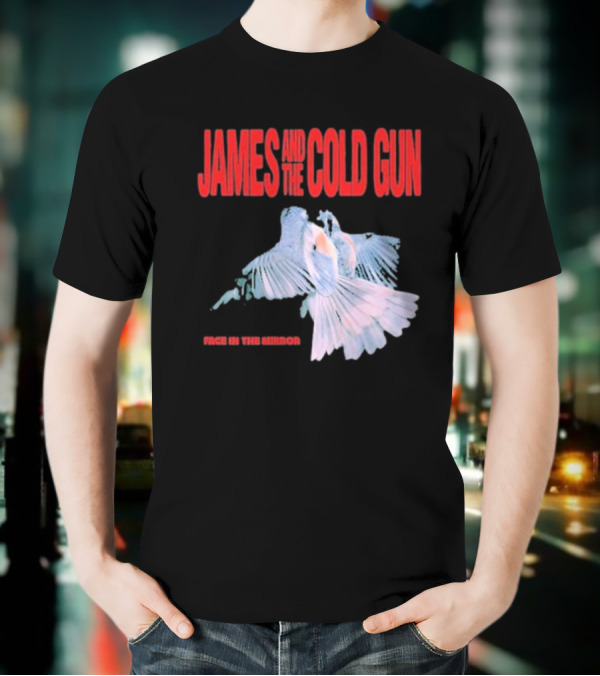 James And The Cold Gun Face In The Mirror Birds Image T-Shirt