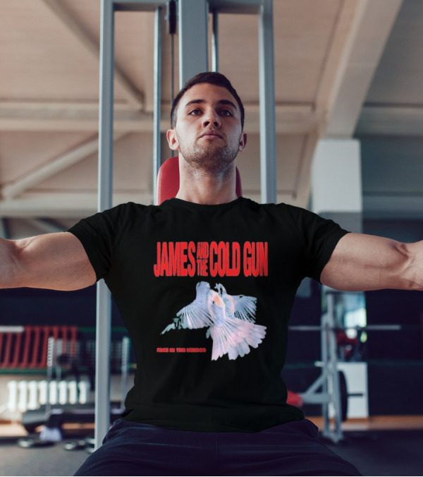 James And The Cold Gun Face In The Mirror Birds Image T-Shirt