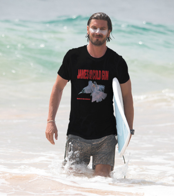 James And The Cold Gun Face In The Mirror Birds Image T-Shirt