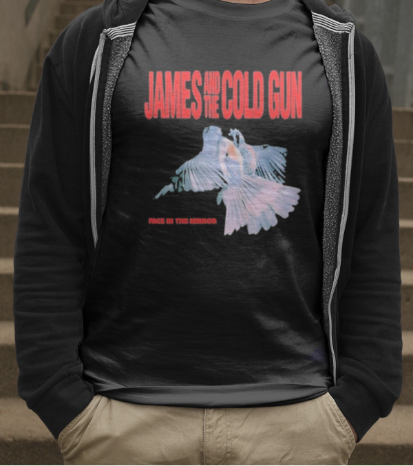 James And The Cold Gun Face In The Mirror Birds Image T-Shirt