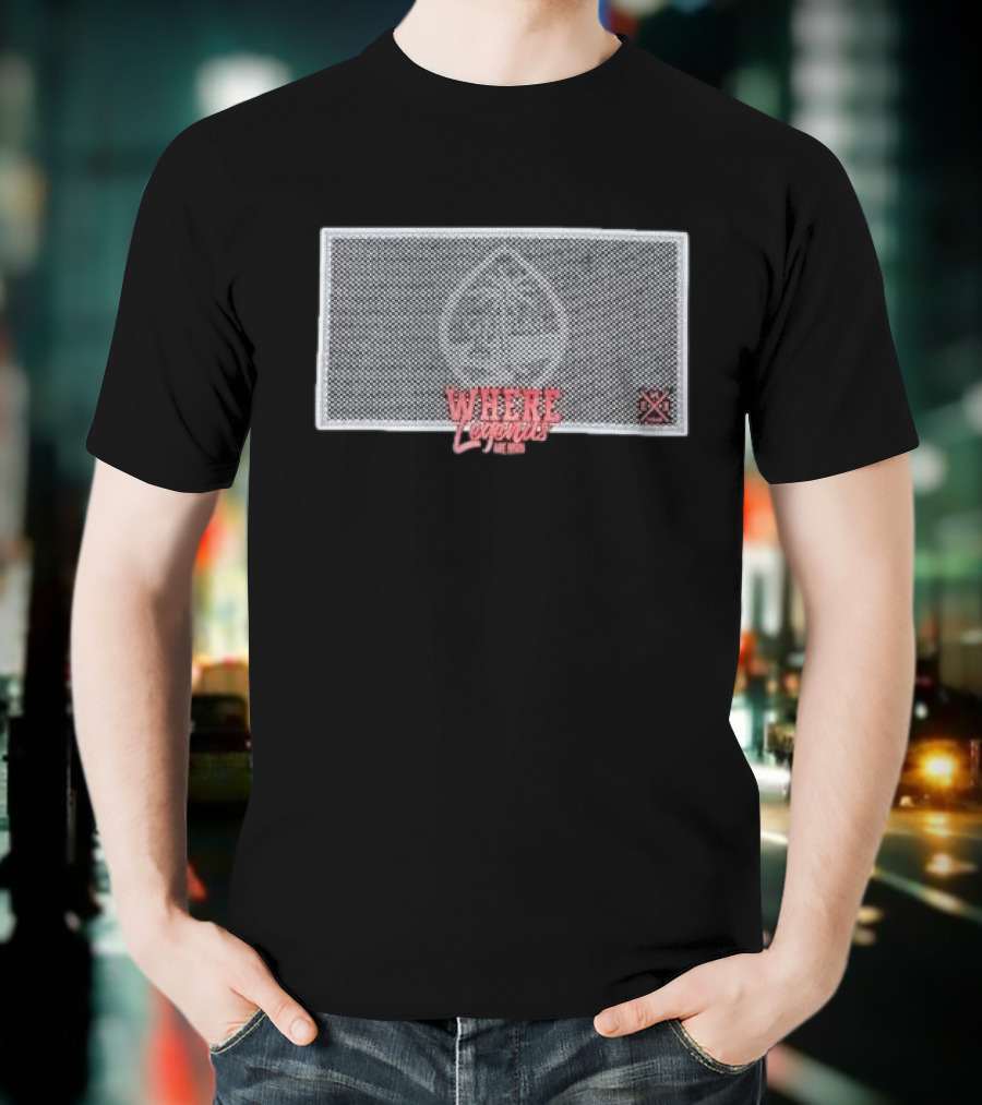 WHERE LEGENDS ARE BORN BLK DIAMOND SHIELD RED TEXT ICONIC T-Shirt