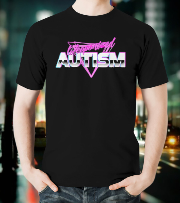Weaponized Autism 80s Aesthetic Retro Cyberpunk T-Shirt